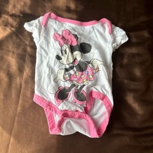 0/3 months girls Minnie Mouse onesie